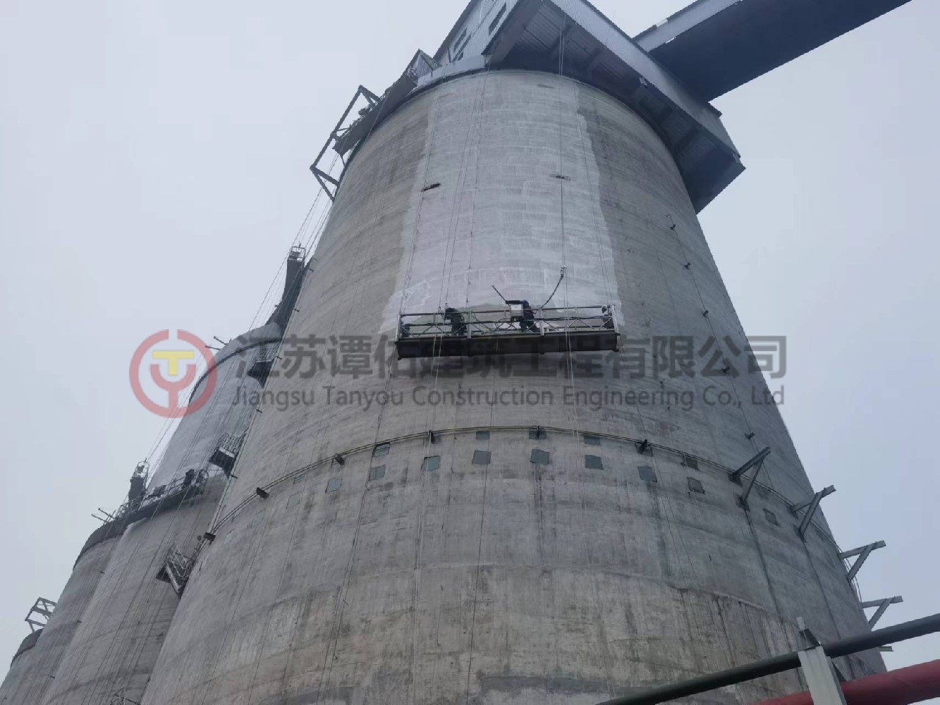 南钢燃料供应厂新建烧结煤筒仓美化项目