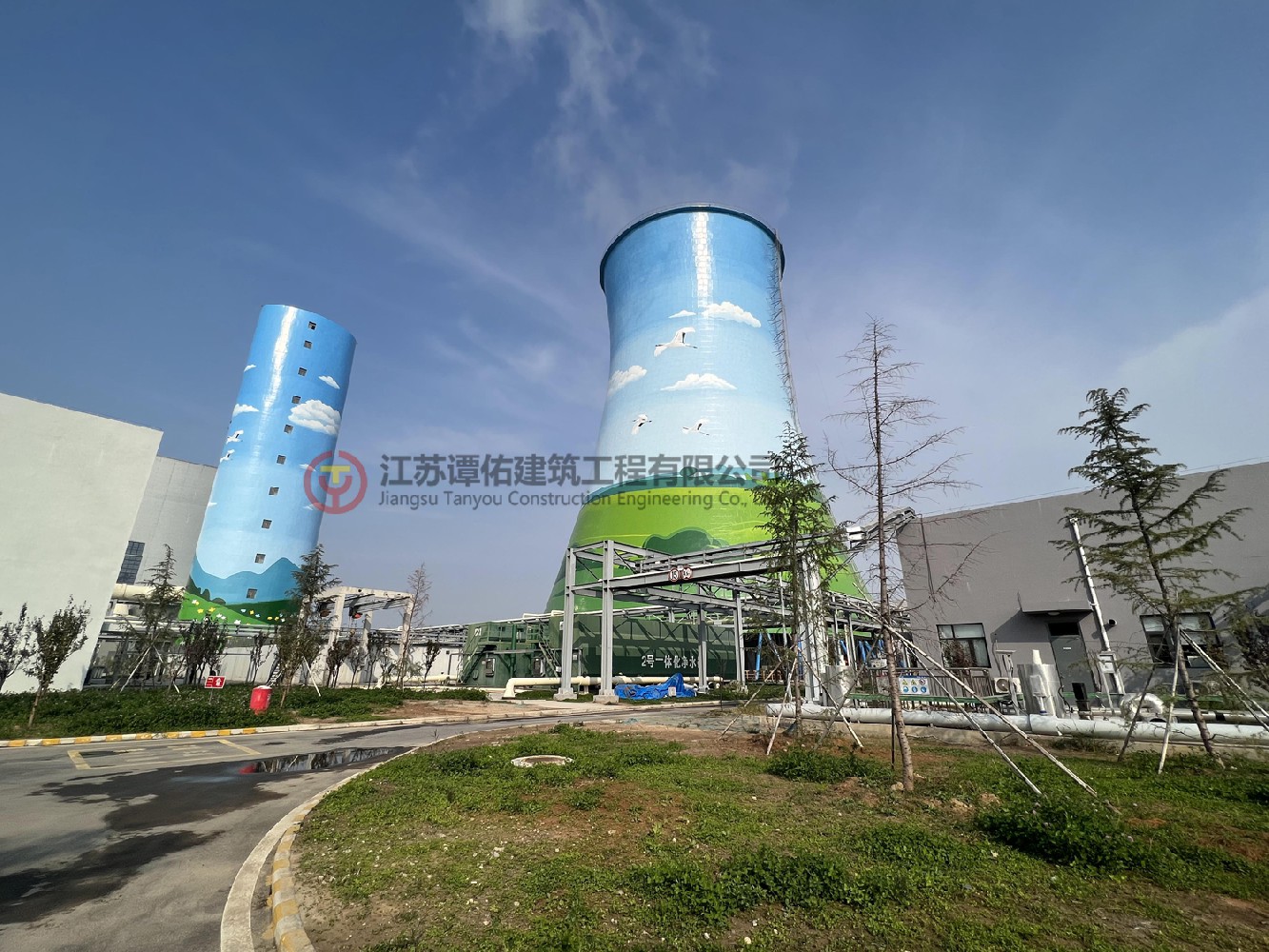 徐州冷却塔及烟囱防腐美化验收